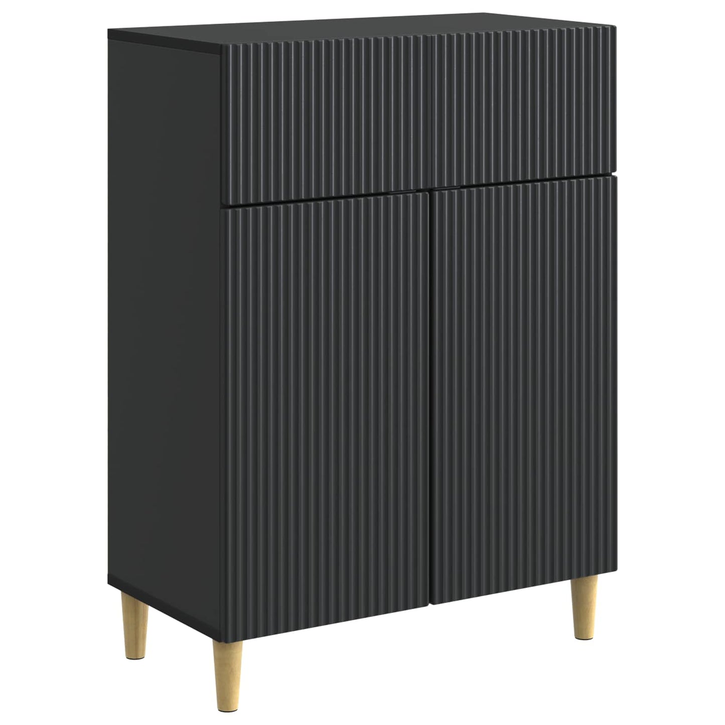 Dressoir met lade Zwart 66 x 34,5 x 90 cm Bewerkt hout