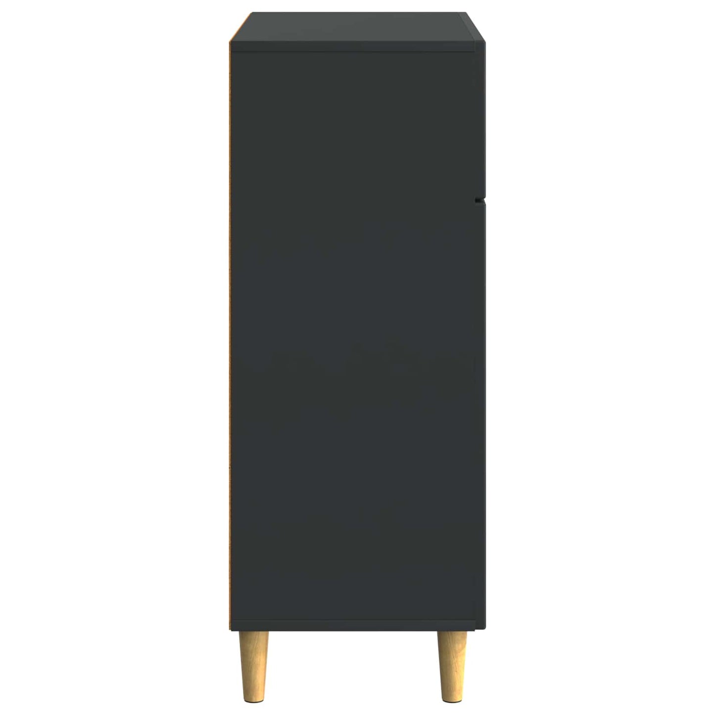 Dressoir met lade Zwart 66 x 34,5 x 90 cm Bewerkt hout