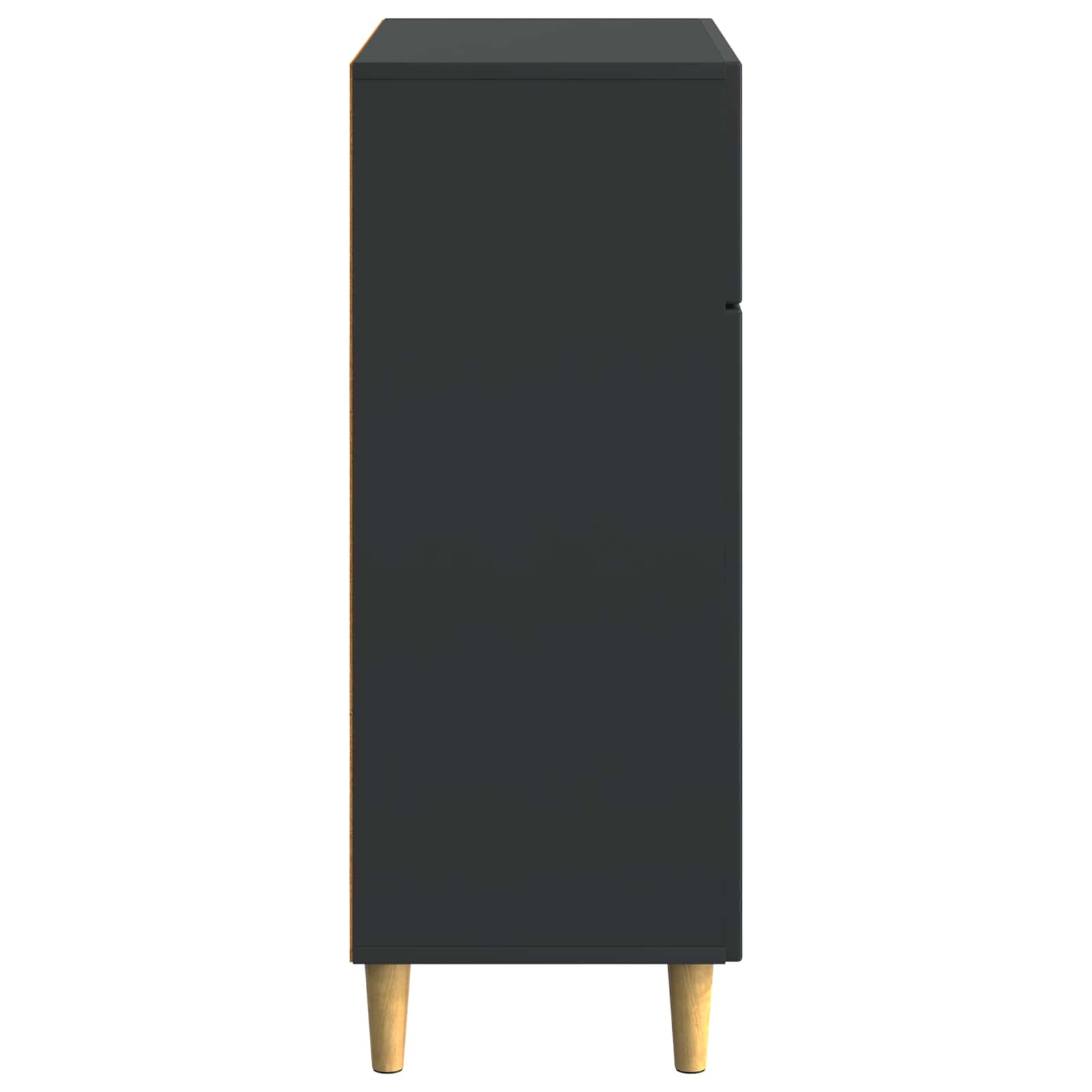 Dressoir met lade Zwart 66 x 34,5 x 90 cm Bewerkt hout