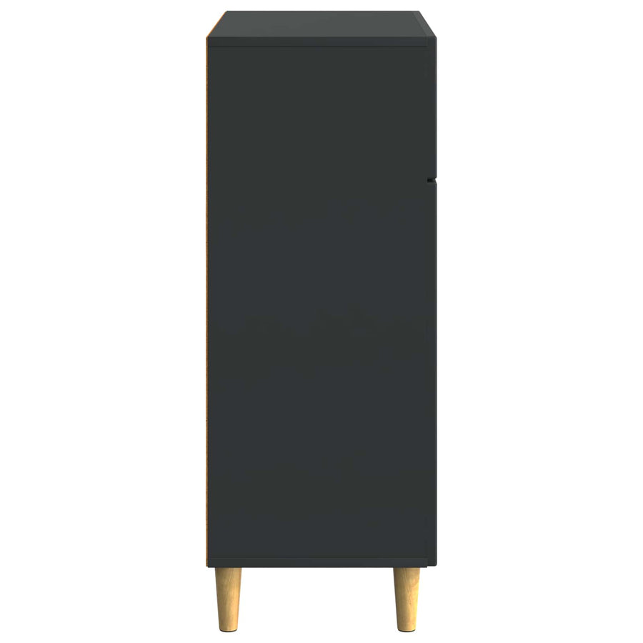 Dressoir met lade Zwart 66 x 34,5 x 90 cm Bewerkt hout