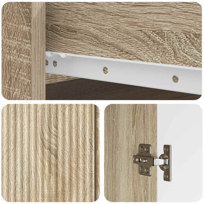 Dressoir met lade Sonoma Eiken 66 x 34,5 x 90 cm Bewerkt hout