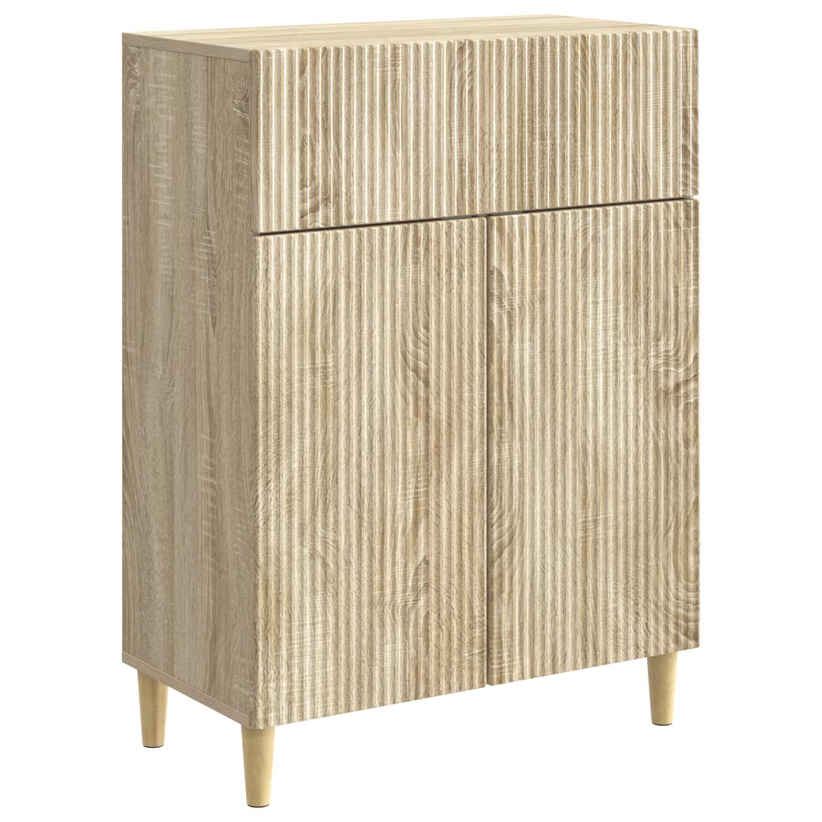 Dressoir met lade Sonoma Eiken 66 x 34,5 x 90 cm Bewerkt hout