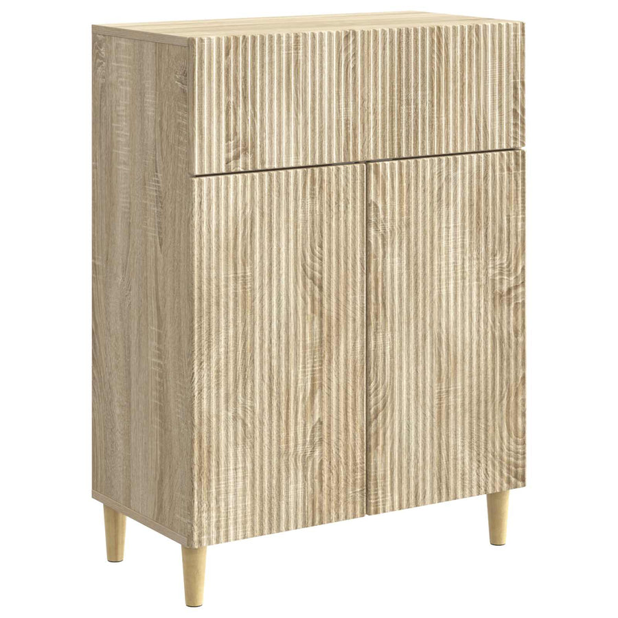 Dressoir met lade Sonoma Eiken 66 x 34,5 x 90 cm Bewerkt hout