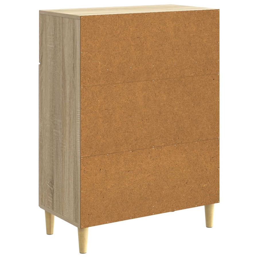 Dressoir met lade Sonoma Eiken 66 x 34,5 x 90 cm Bewerkt hout
