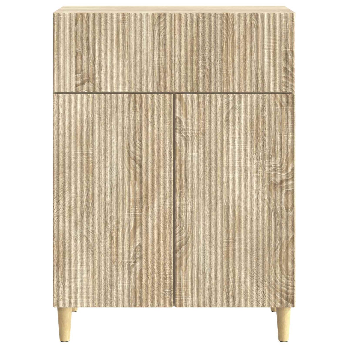 Dressoir met lade Sonoma Eiken 66 x 34,5 x 90 cm Bewerkt hout