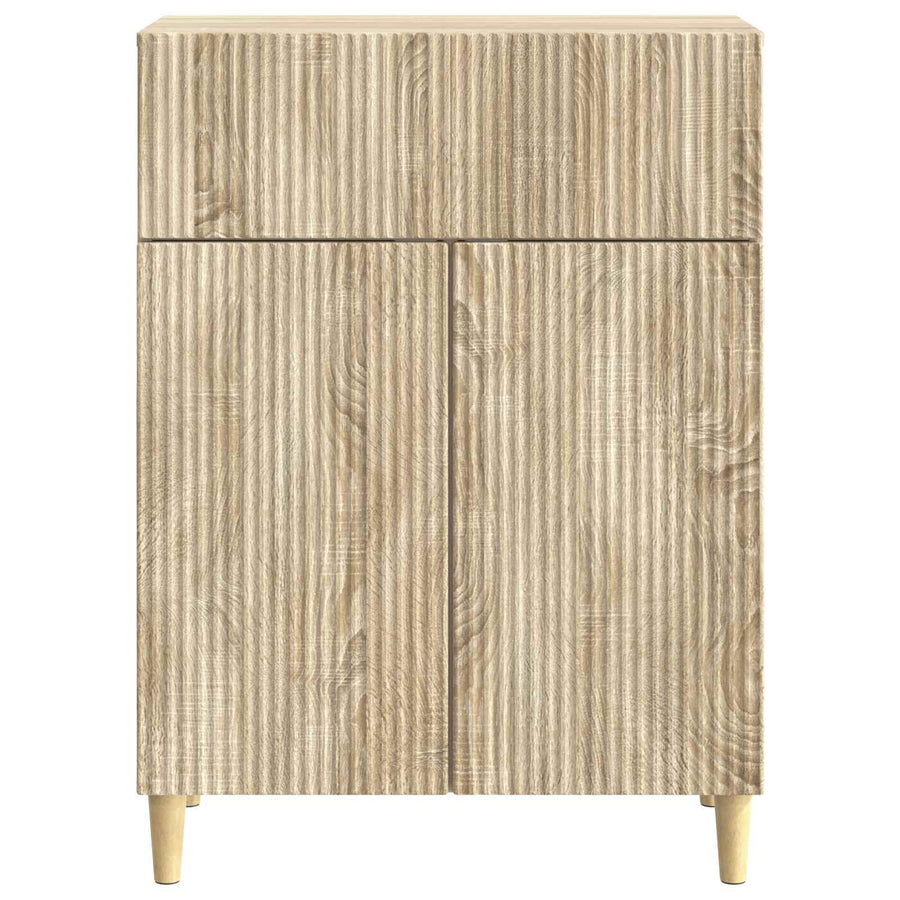 Dressoir met lade Sonoma Eiken 66 x 34,5 x 90 cm Bewerkt hout