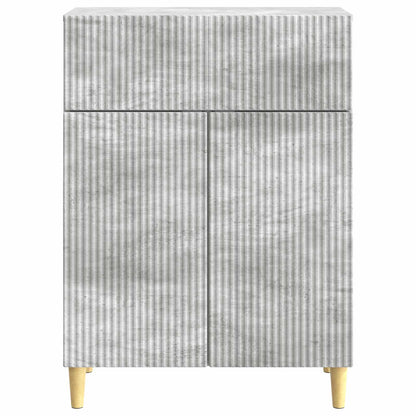 Dressoir met lade Betongrijs 66 x 34,5 x 90 cm Bewerkt hout