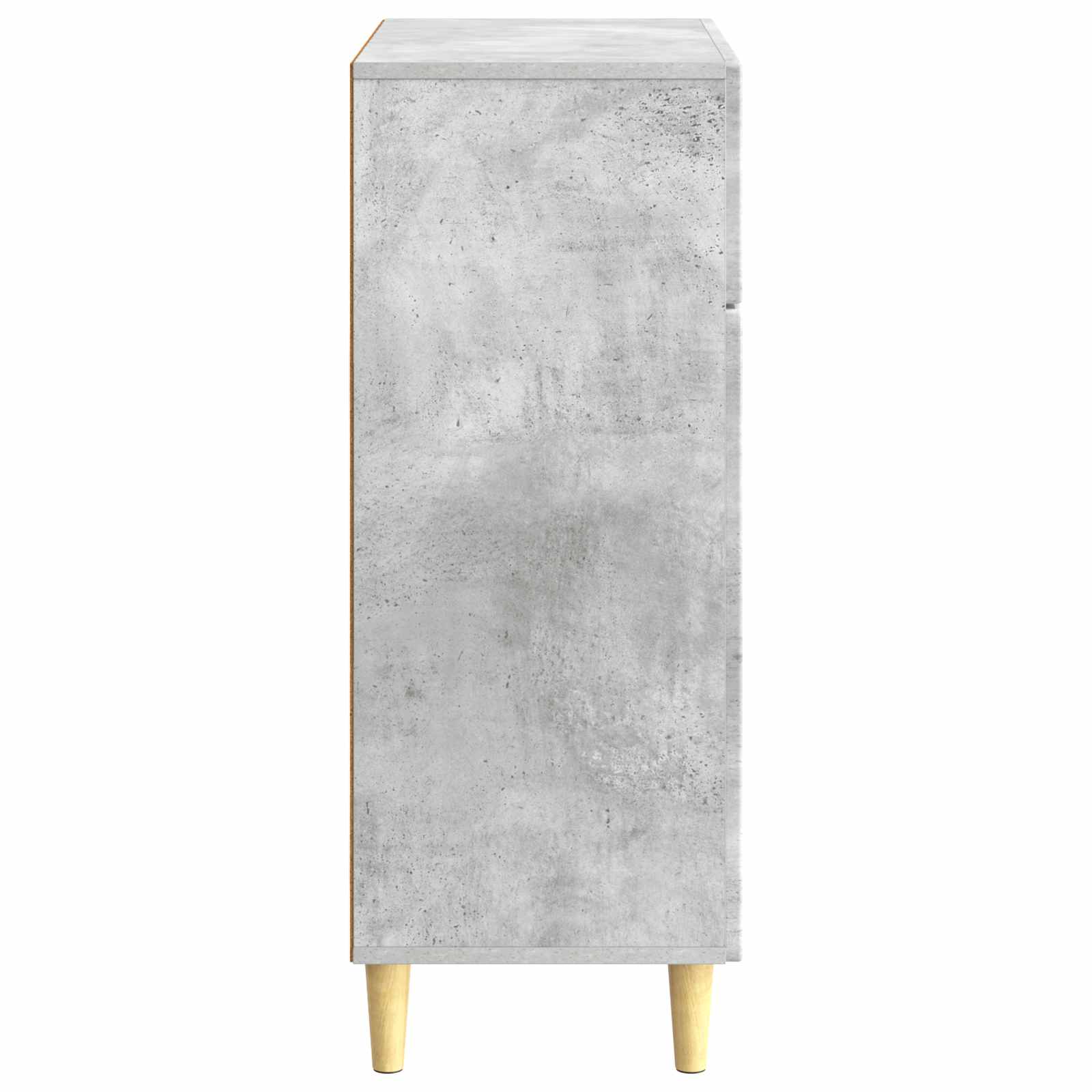Dressoir met lade Betongrijs 66 x 34,5 x 90 cm Bewerkt hout
