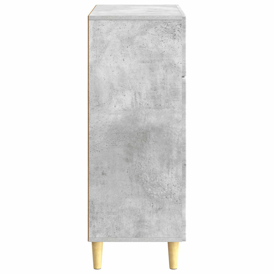 Dressoir met lade Betongrijs 66 x 34,5 x 90 cm Bewerkt hout