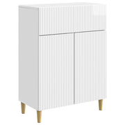 Dressoir hoogglans wit 66x34,5x90 cm bewerkt hout