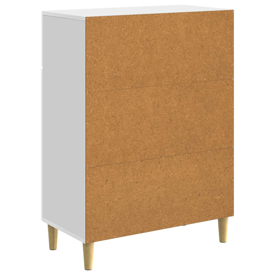 Dressoir met lade Hoogglans Wit 66 x 34,5 x 90 cm Bewerkt hout