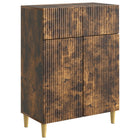 Dressoir 66x34,5x90 cm gerookt eiken bewerkt hout
