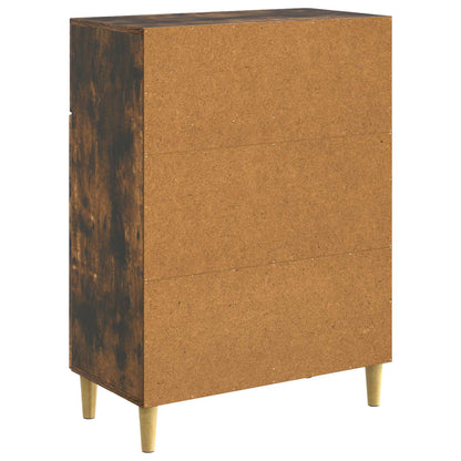 Dressoir met lade Gerookt eiken 66 x 34,5 x 90 cm Bewerkt hout