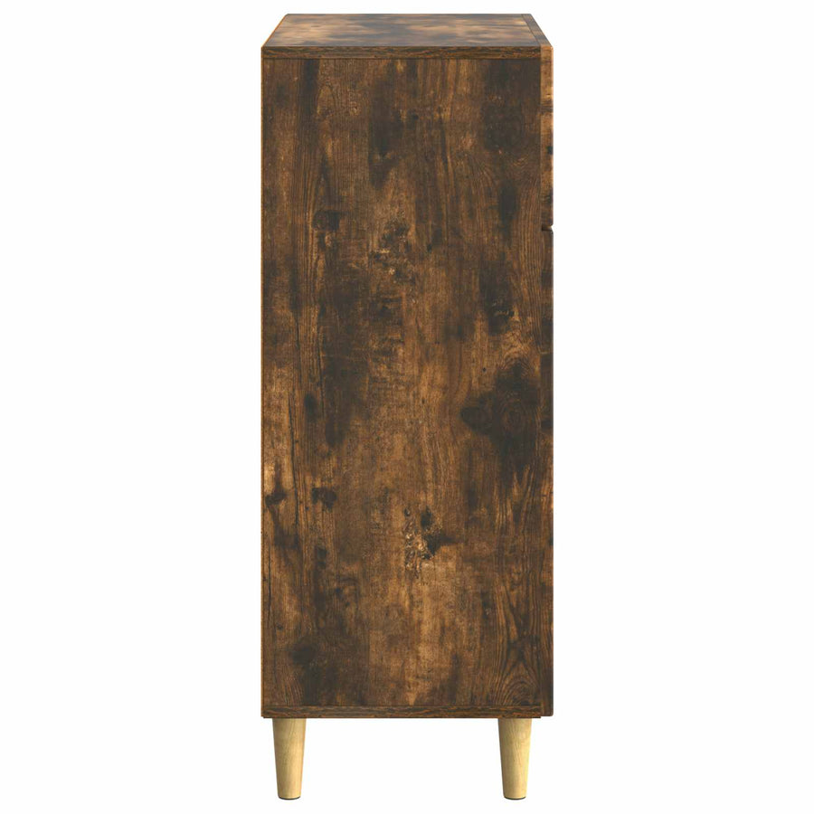 Dressoir met lade Gerookt eiken 66 x 34,5 x 90 cm Bewerkt hout