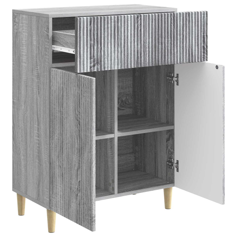 Dressoir met lade Grijs sonoma 66 x 34,5 x 90 cm Bewerkt hout