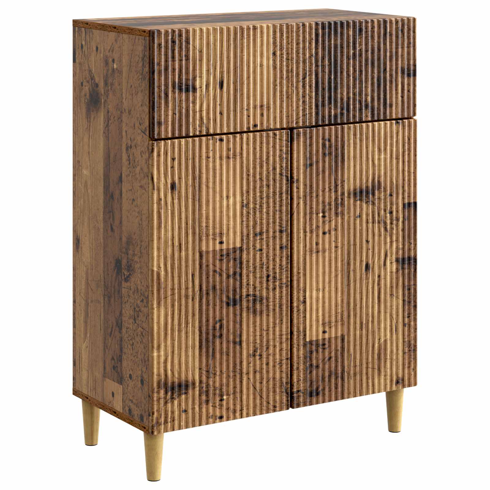 Dressoir met lade Oud hout 66 x 34,5 x 90 cm Bewerkt hout