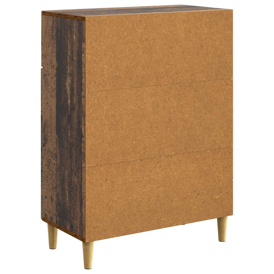 Dressoir met lade Oud hout 66 x 34,5 x 90 cm Bewerkt hout