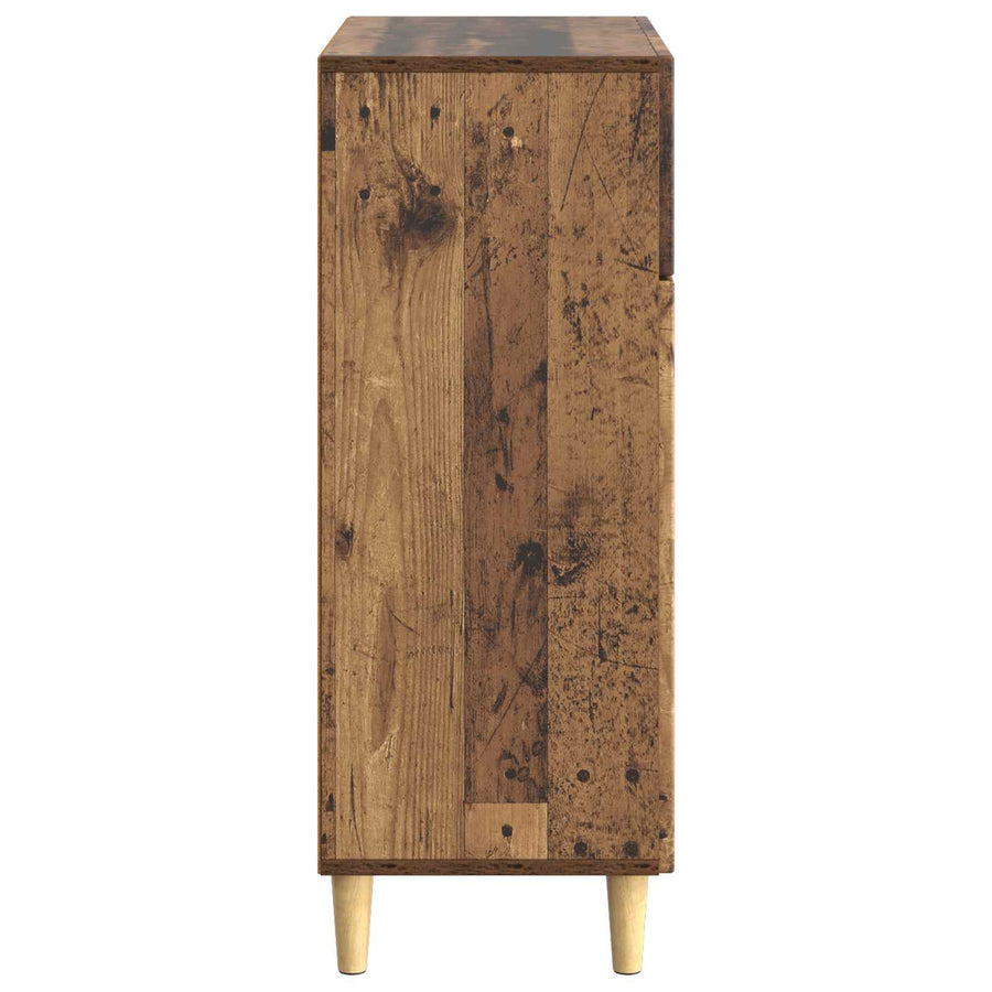 Dressoir met lade Oud hout 66 x 34,5 x 90 cm Bewerkt hout