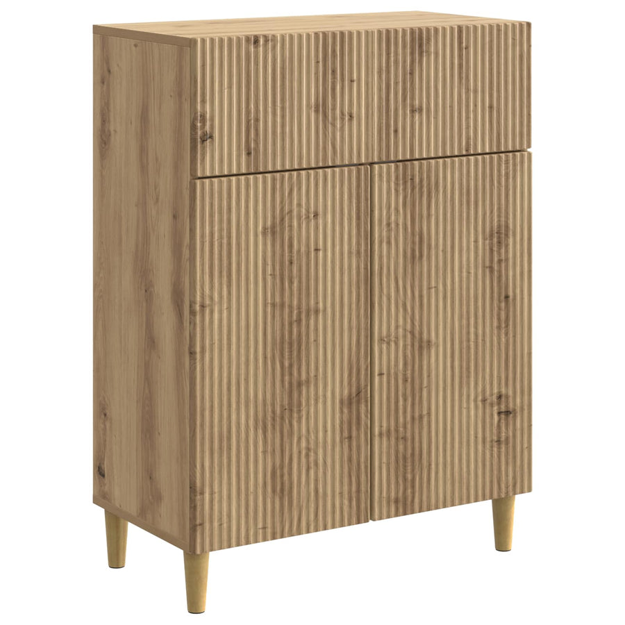 Dressoir Artisanaal eiken 66 x 34,5 x 90 cm Bewerkt hout