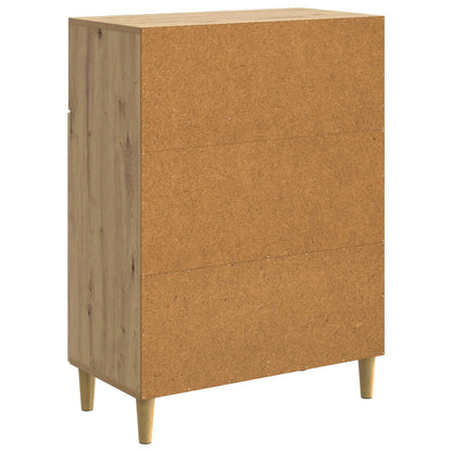 Dressoir Artisanaal eiken 66 x 34,5 x 90 cm Bewerkt hout