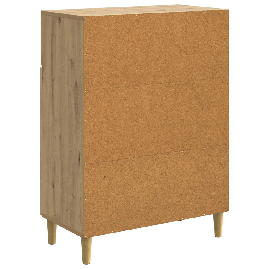 Dressoir Artisanaal eiken 66 x 34,5 x 90 cm Bewerkt hout