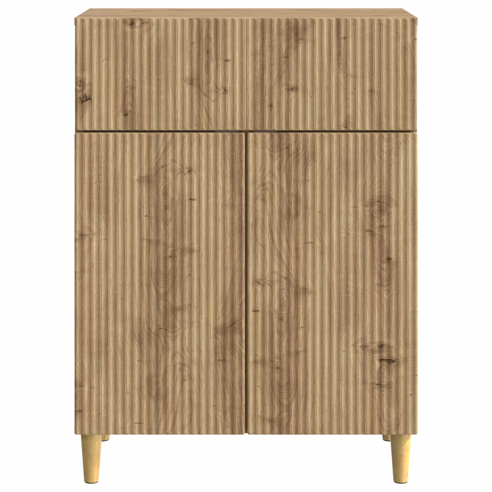 Dressoir Artisanaal eiken 66 x 34,5 x 90 cm Bewerkt hout