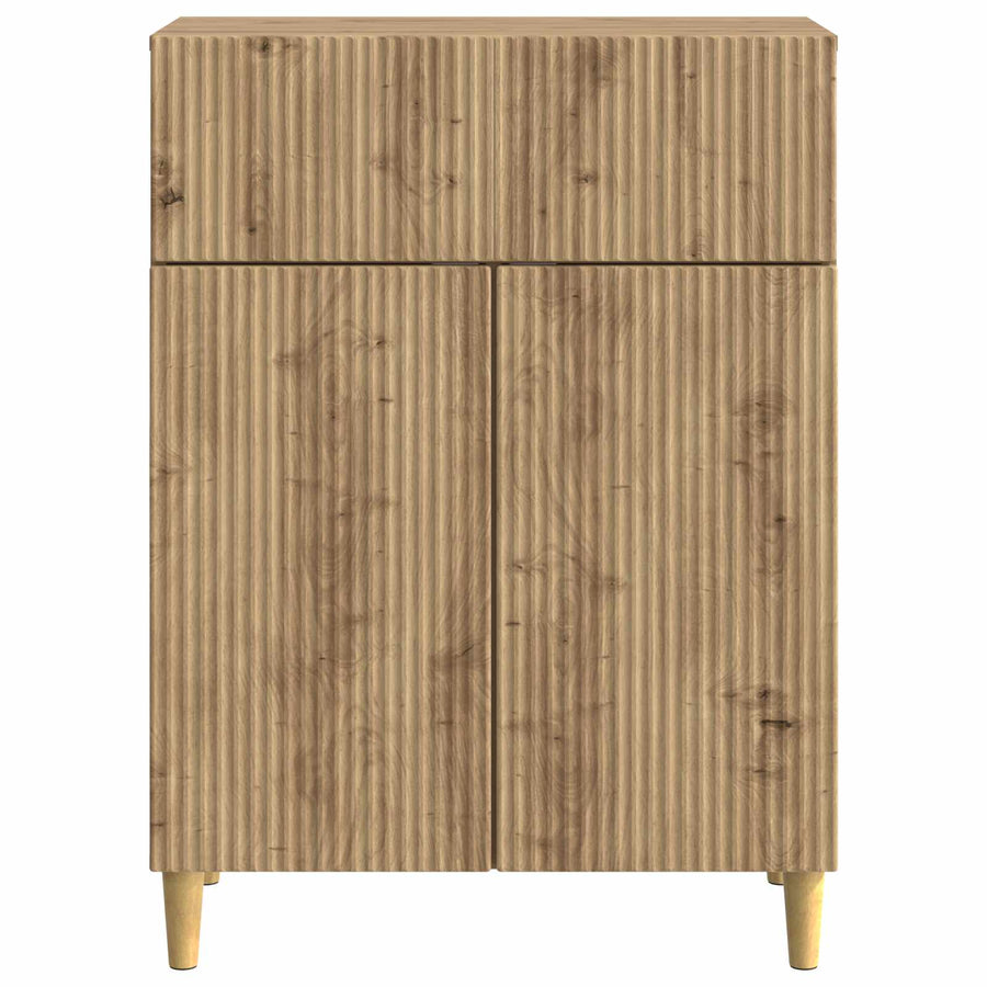 Dressoir Artisanaal eiken 66 x 34,5 x 90 cm Bewerkt hout