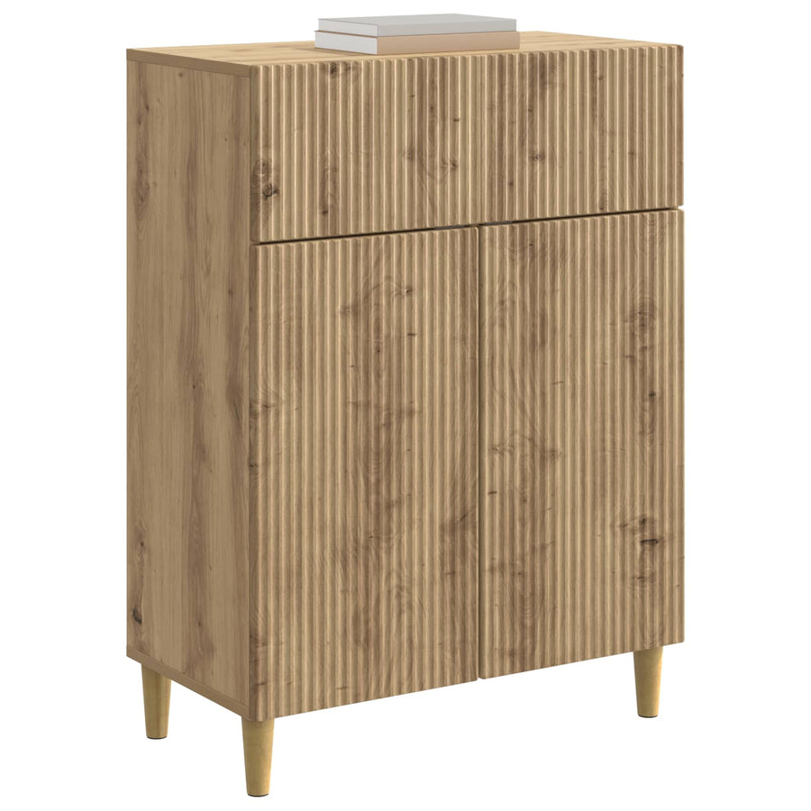 Dressoir Artisanaal eiken 66 x 34,5 x 90 cm Bewerkt hout
