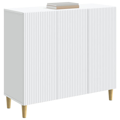 Dressoir Wit 89 x 34,5 x 80 cm Bewerkt hout