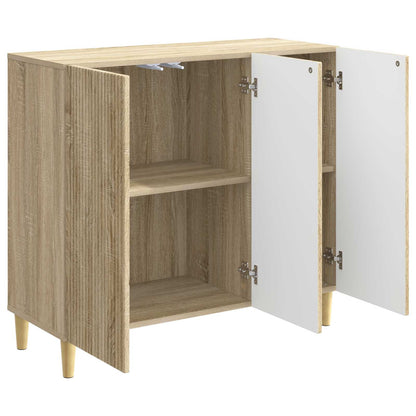 Dressoir Sonoma Eiken 89 x 34,5 x 80 cm Bewerkt hout