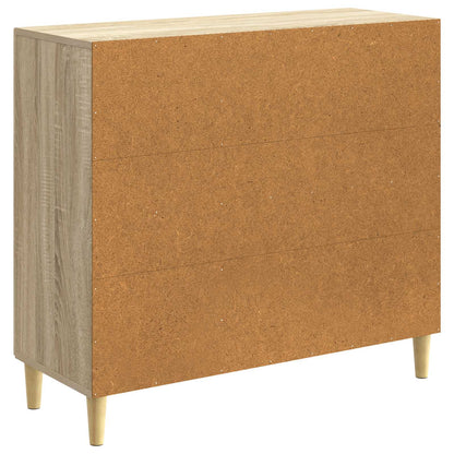 Dressoir Sonoma Eiken 89 x 34,5 x 80 cm Bewerkt hout