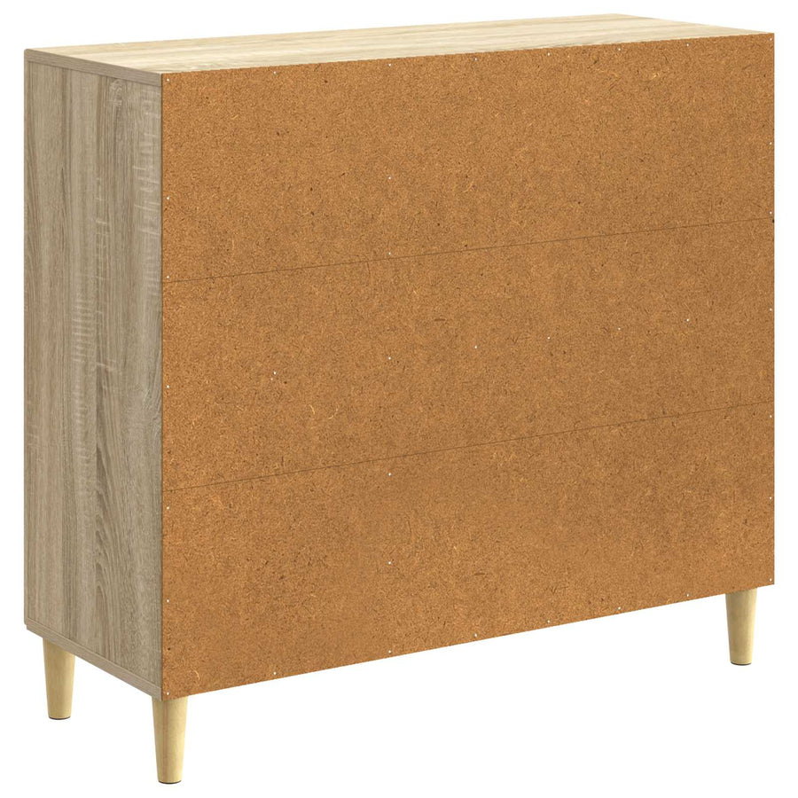 Dressoir Sonoma Eiken 89 x 34,5 x 80 cm Bewerkt hout