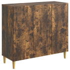Dressoir gerookt eiken 89x34,5x80 cm bewerkt hout