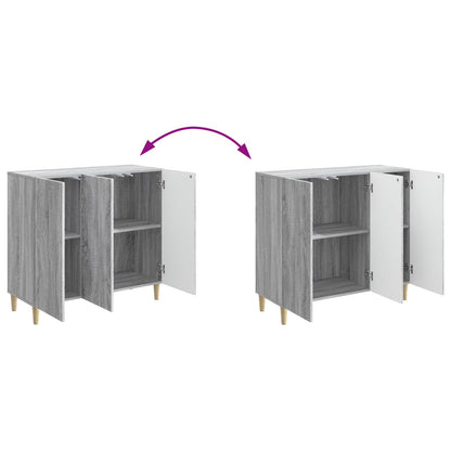 Dressoir Grijs sonoma 89 x 34,5 x 80 cm Bewerkt hout