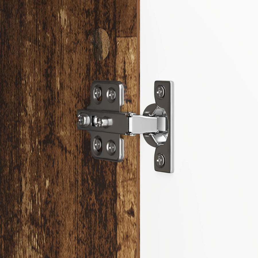 Dressoir Oud hout 89 x 34,5 x 80 cm Bewerkt hout