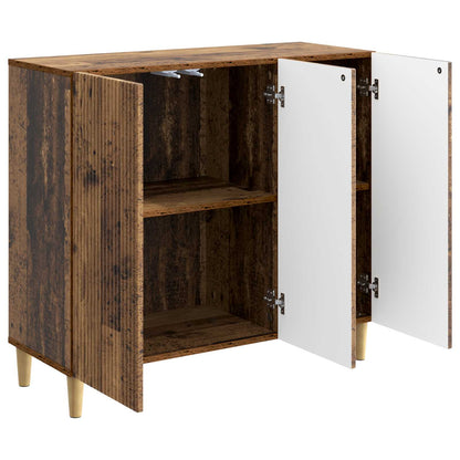Dressoir Oud hout 89 x 34,5 x 80 cm Bewerkt hout