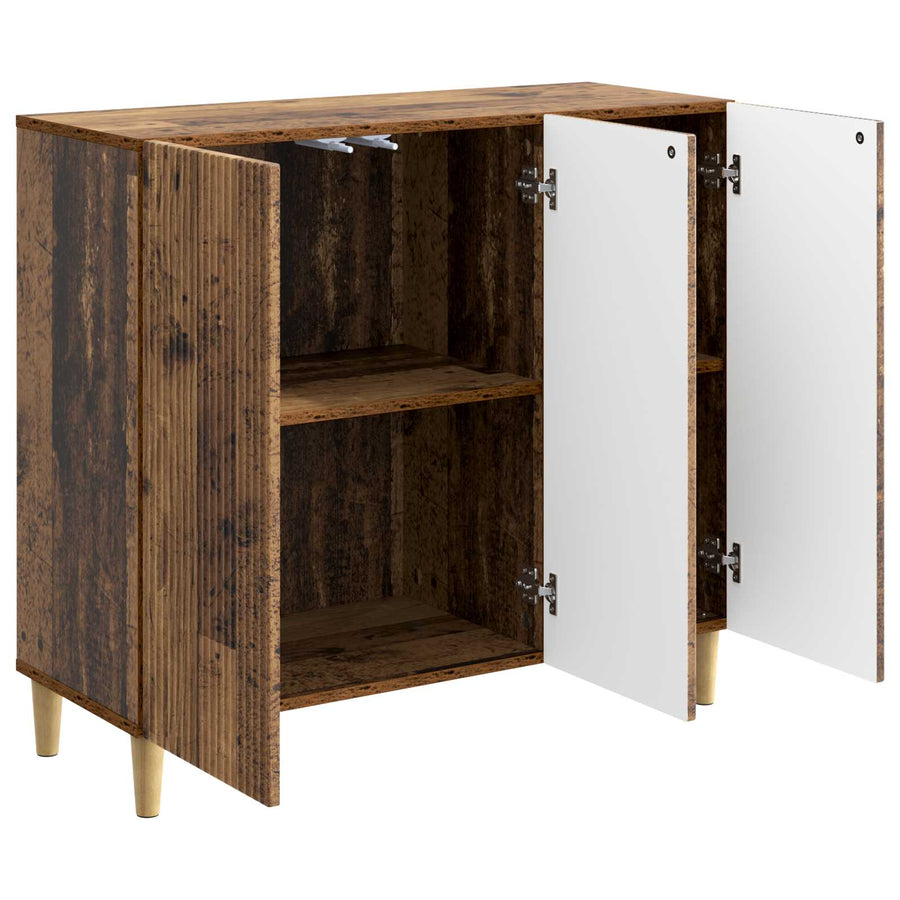 Dressoir Oud hout 89 x 34,5 x 80 cm Bewerkt hout