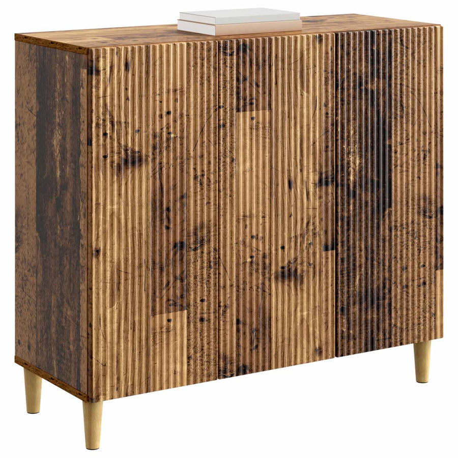 Dressoir Oud hout 89 x 34,5 x 80 cm Bewerkt hout