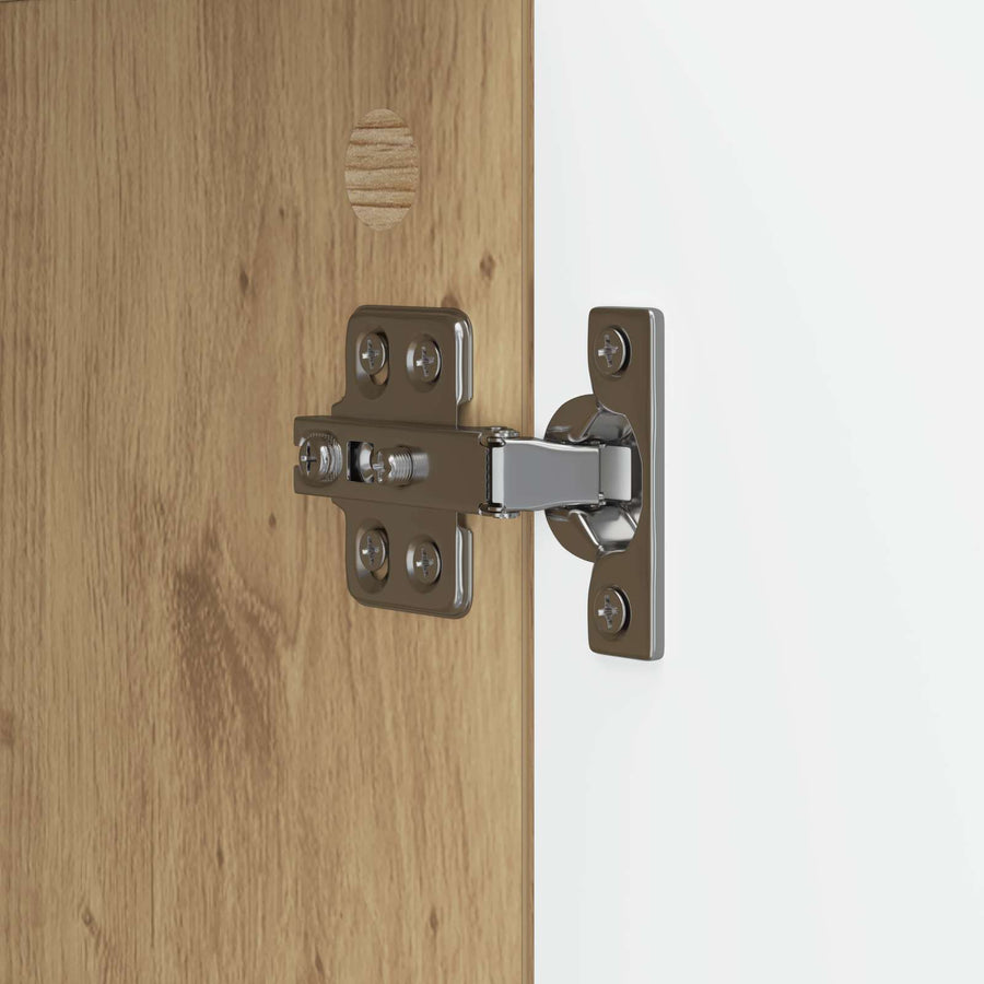 Dressoir Artisanaal eiken 89 x 34,5 x 80 cm Bewerkt hout