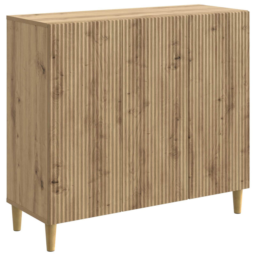 Dressoir Artisanaal eiken 89 x 34,5 x 80 cm Bewerkt hout