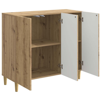 Dressoir Artisanaal eiken 89 x 34,5 x 80 cm Bewerkt hout