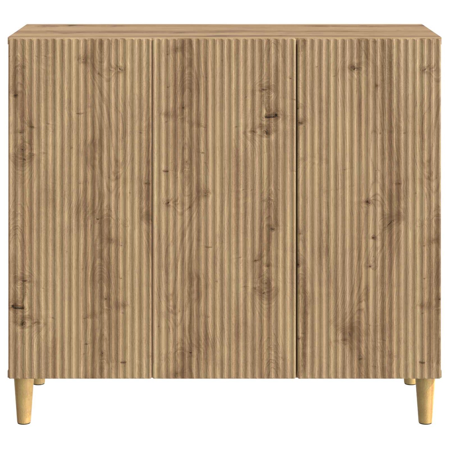 Dressoir Artisanaal eiken 89 x 34,5 x 80 cm Bewerkt hout