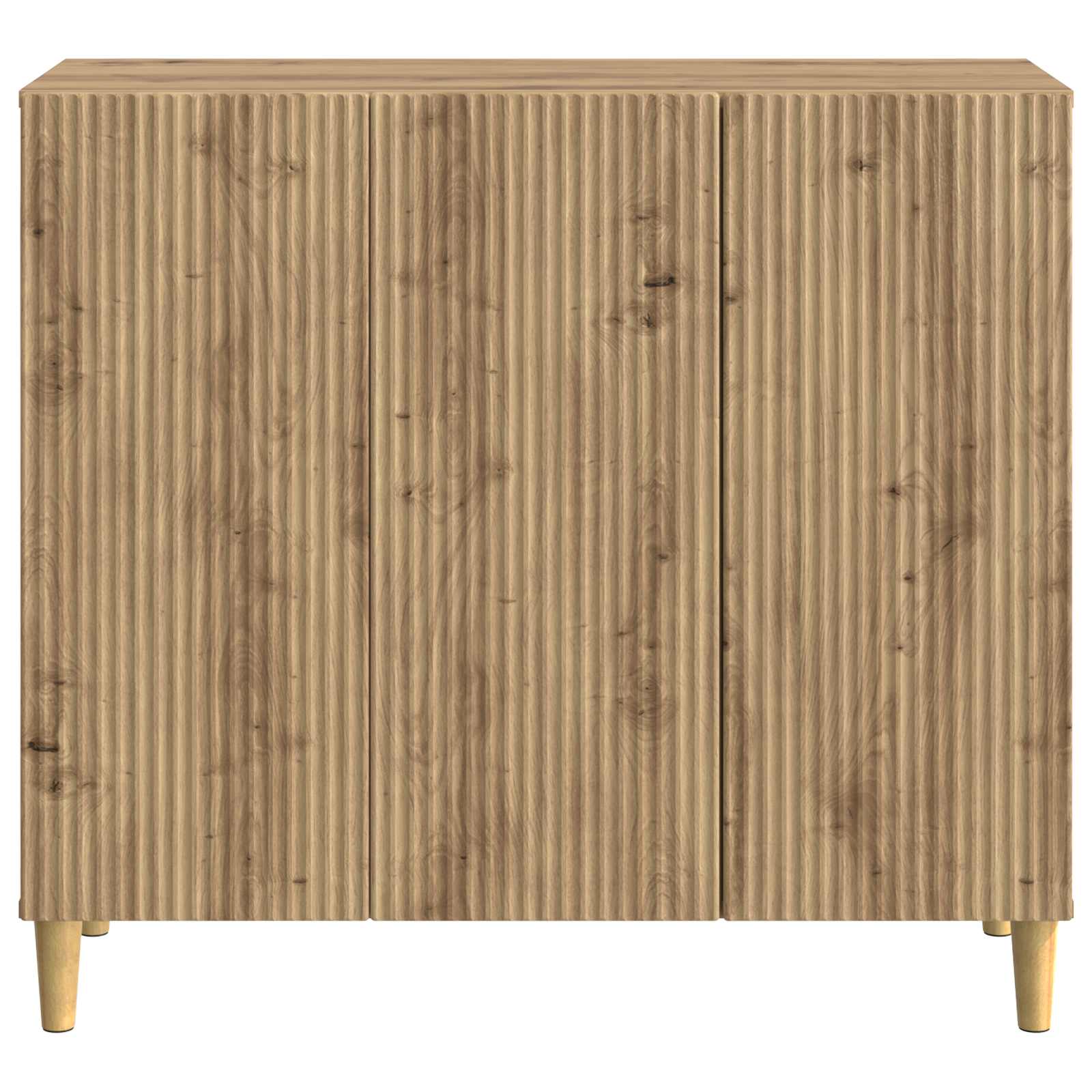 Dressoir Artisanaal eiken 89 x 34,5 x 80 cm Bewerkt hout