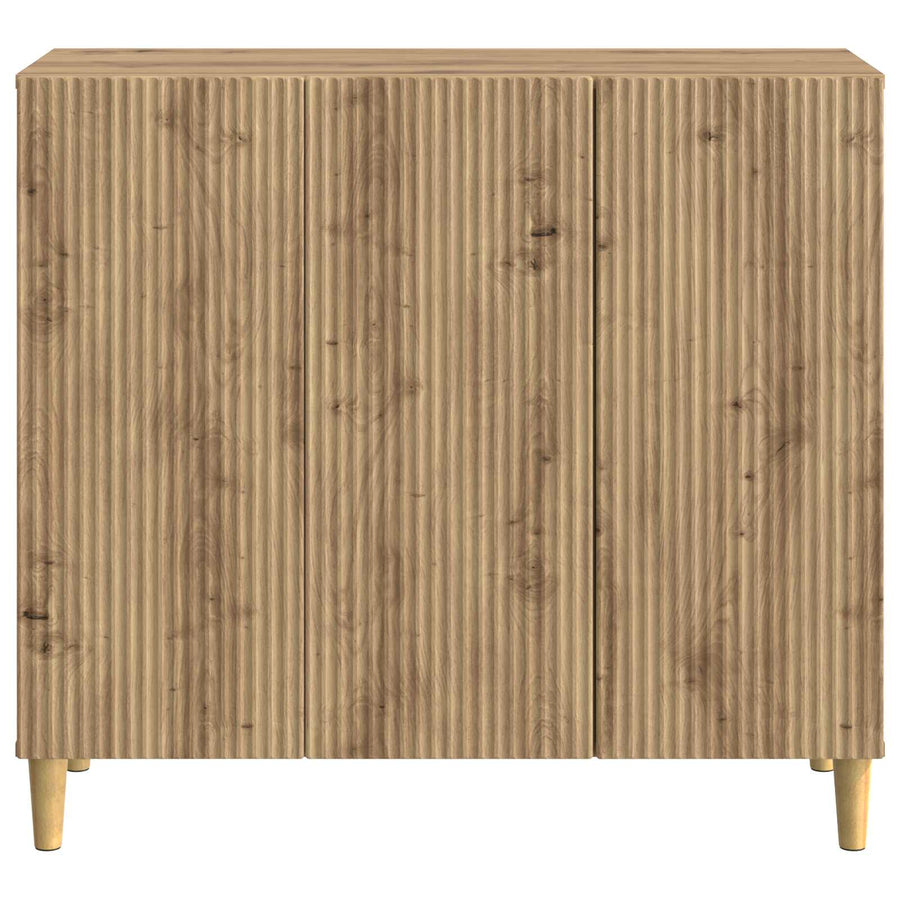 Dressoir Artisanaal eiken 89 x 34,5 x 80 cm Bewerkt hout
