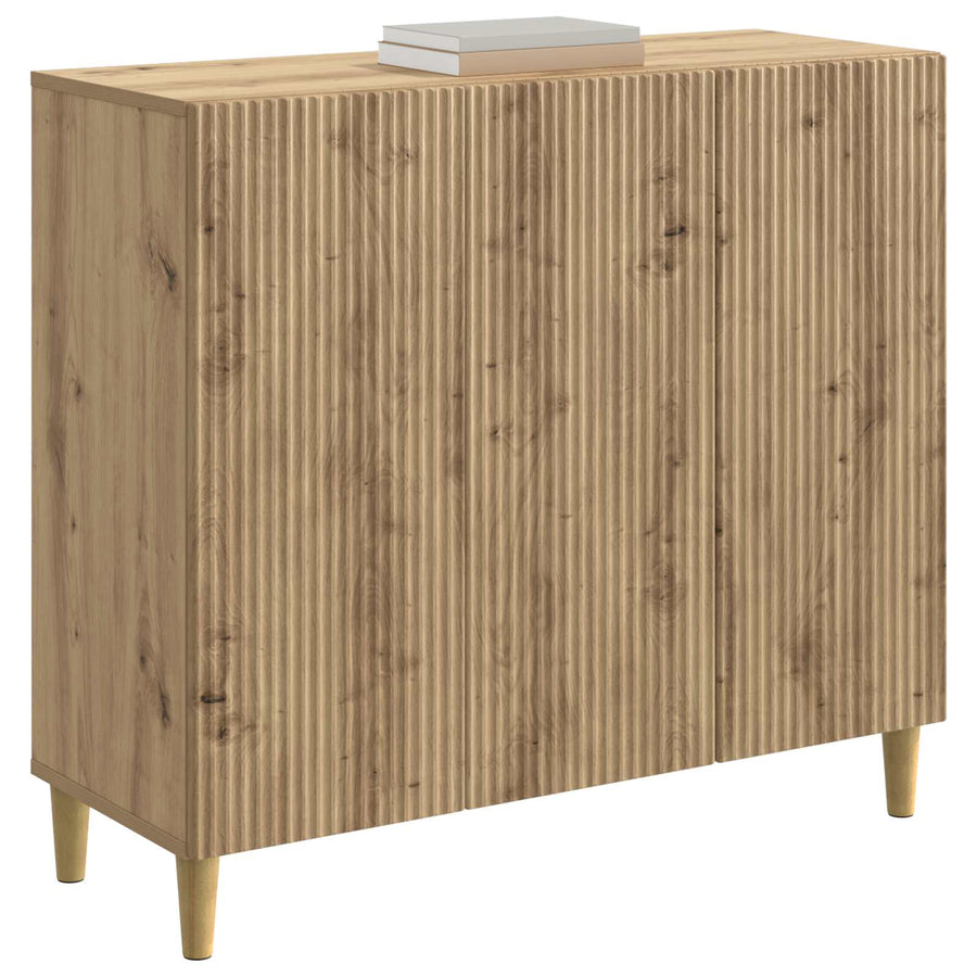 Dressoir Artisanaal eiken 89 x 34,5 x 80 cm Bewerkt hout