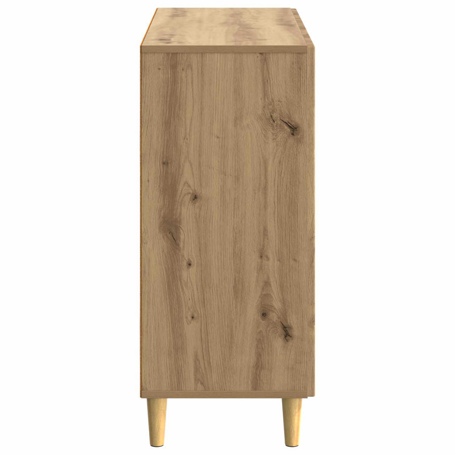 Dressoir Artisanaal eiken 89 x 34,5 x 80 cm Bewerkt hout