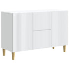 Dressoir 89x34.5x60 cm wit bewerkt hout