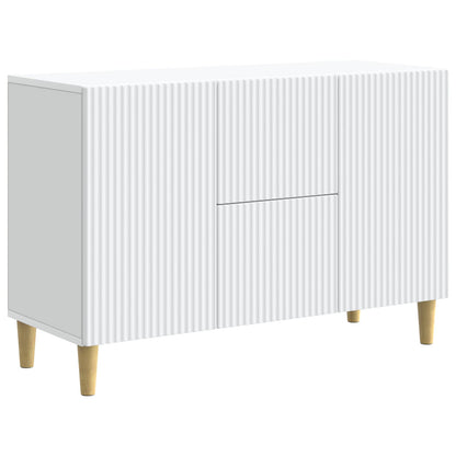 Dressoir met lade Wit 89 x 34,5 x 60 cm Bewerkt hout