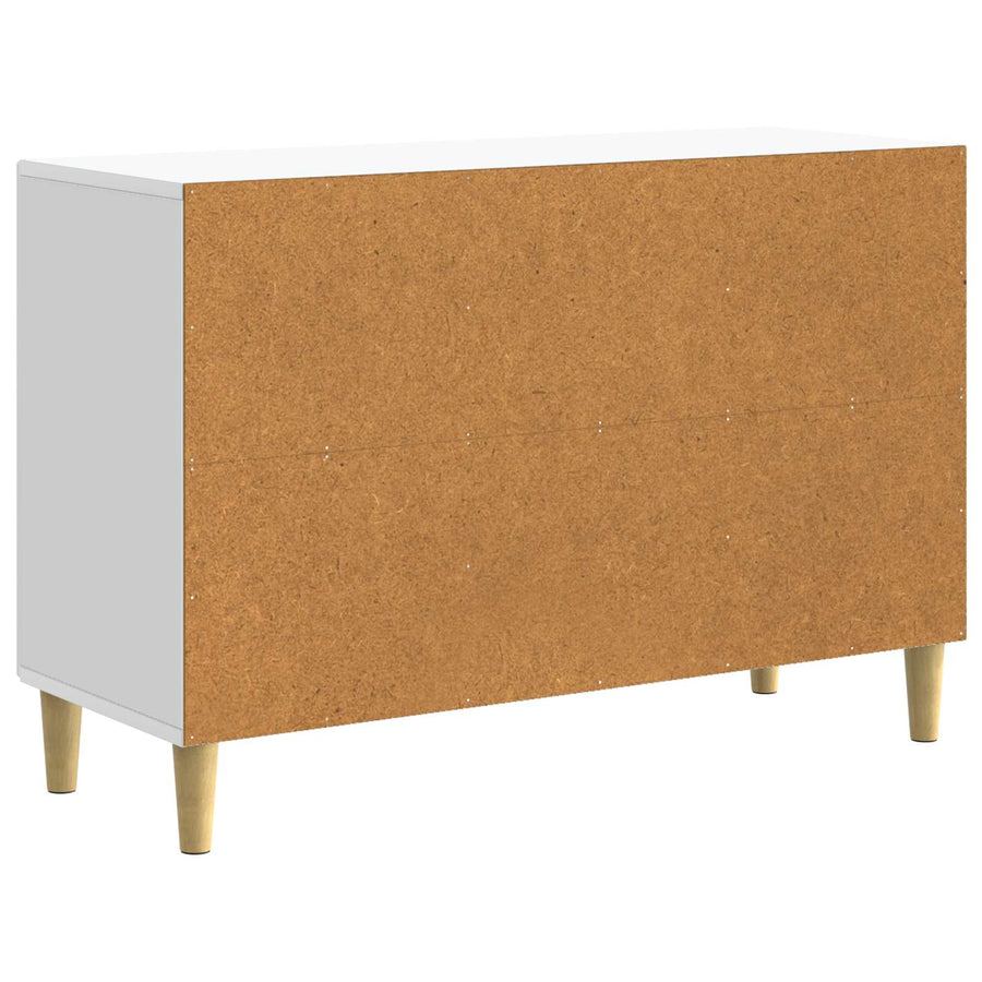 Dressoir met lade Wit 89 x 34,5 x 60 cm Bewerkt hout