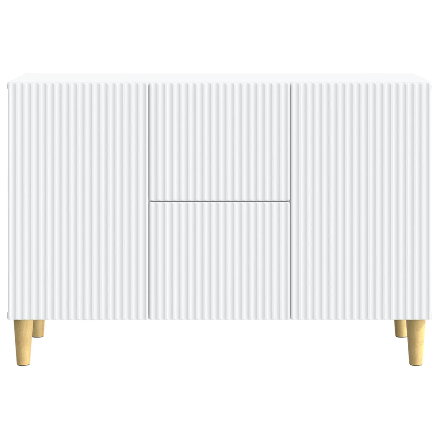 Dressoir met lade Wit 89 x 34,5 x 60 cm Bewerkt hout